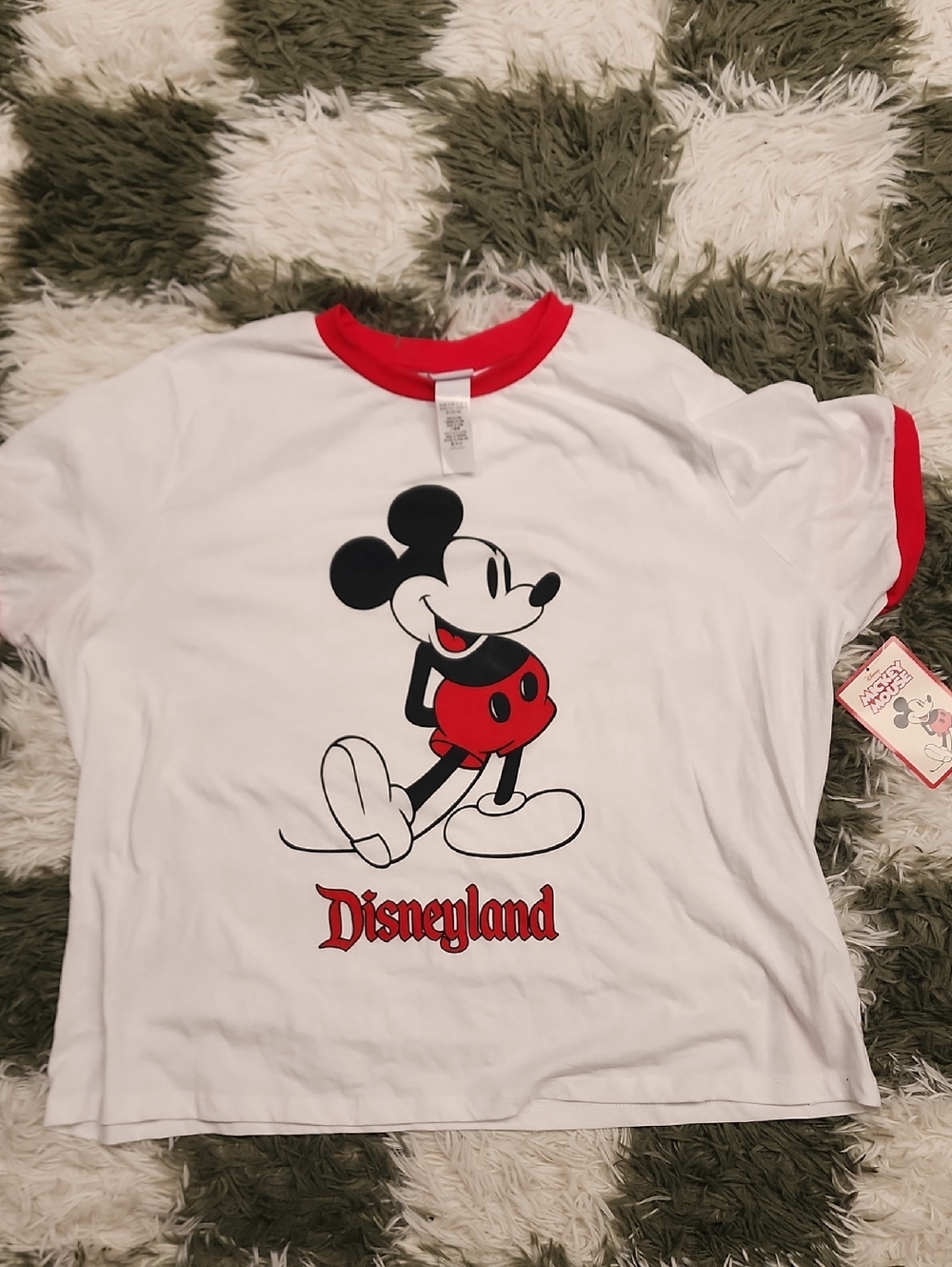 NWT Disneyland Mickey Mouse Ringer Tee